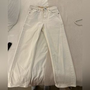 white Rag & Bone flared jeans